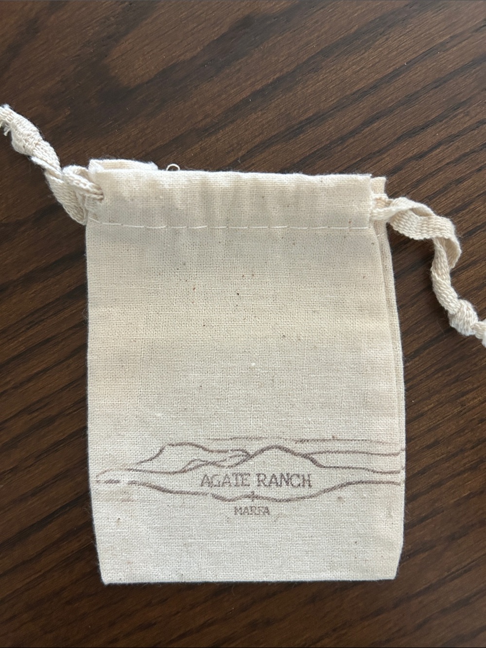 Brand New Agate Ranch Marfa Extra Small Beige Canvas Dust Bag